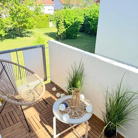 아파트 Stilvolles Boho-apartment Nahe Mainz Mit Balkon & Parkplatz