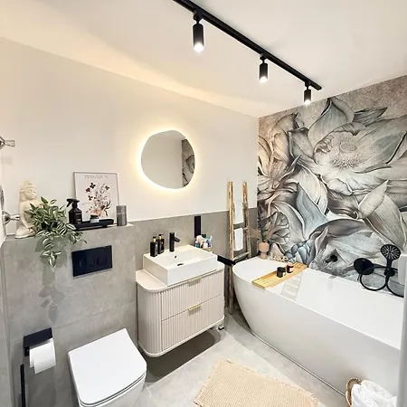 Stilvolles Boho-apartment Nahe Mainz Mit Balkon & Parkplatz 보덴하임
